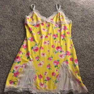 Yellow floral dress